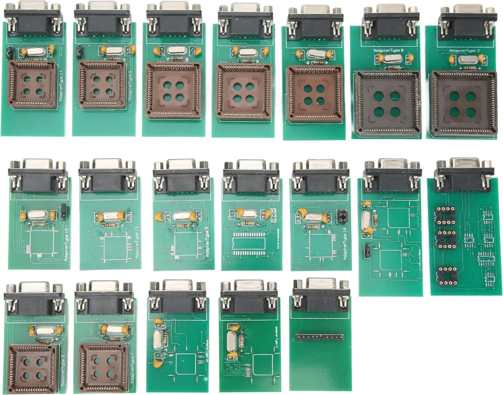 Kit Complet 19 Clips UPA pour Lecture EEPROM sans Dessoudage sur USB