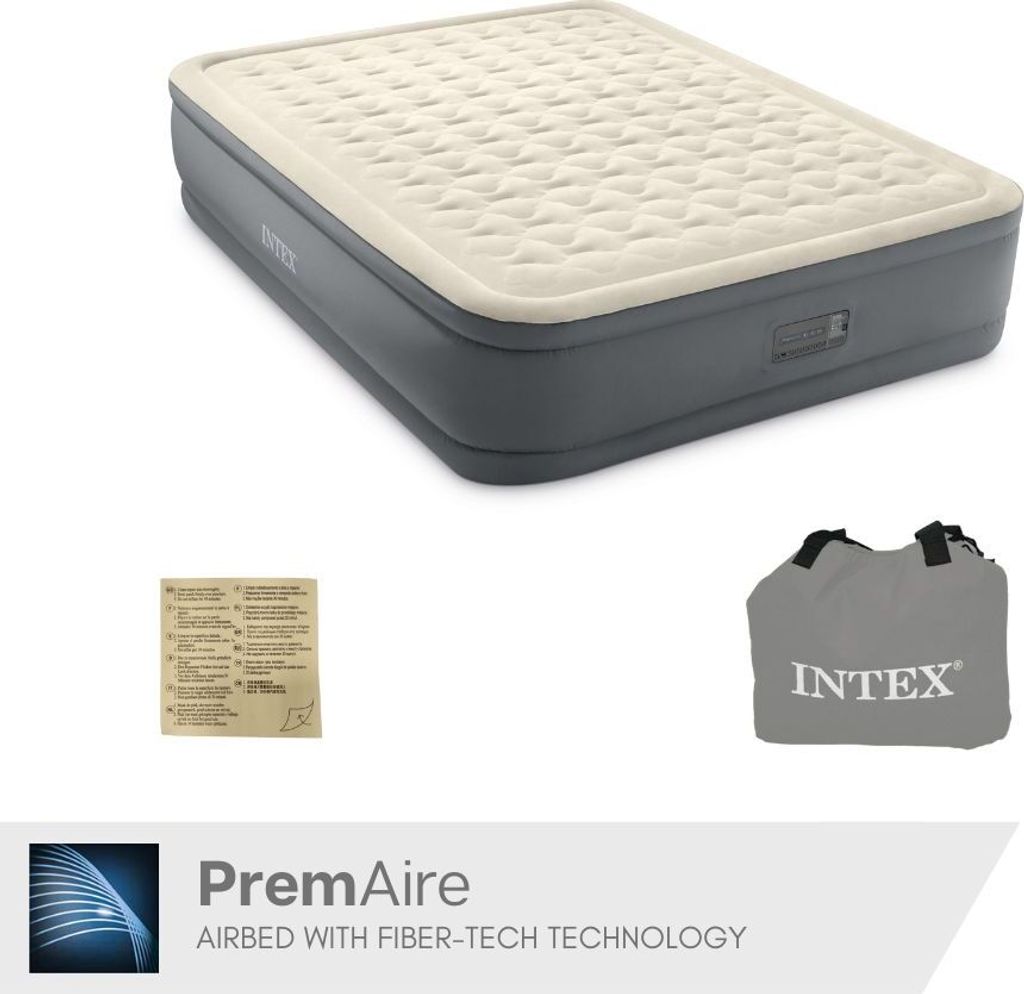 Intex 64926 King-Size-Luftbett Aufblabare Matratze Doppel mit Usb-Anschluss 152x203x46cm