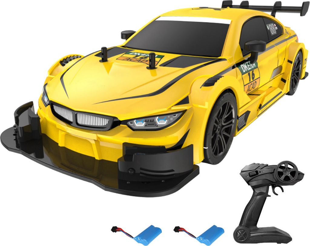 Fernbedienung Drift Auto 1/16 Fernbedienung Auto 2,4 GHz 4WD Fernbedienung Rennwagen Kinder Geschenk fuer Kinder Jungen Maedchen Reifen austauschba...