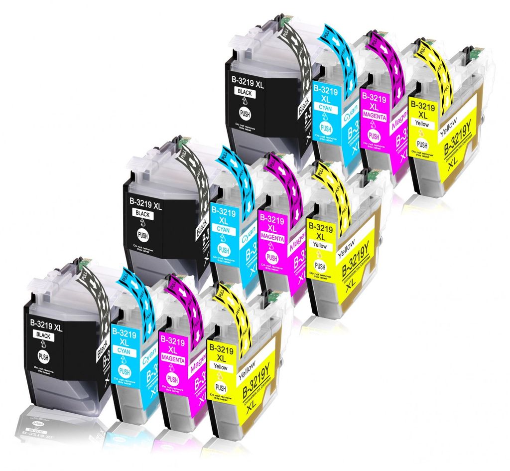 12er Pack Druckerpatronen LC3219 LC3219XL kompatibel mit MFC-J6935 J6935DW