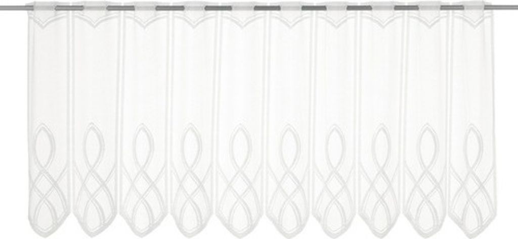 Scheibengardine Lamellenpanneau weiß 60x150 cm Produktbild 