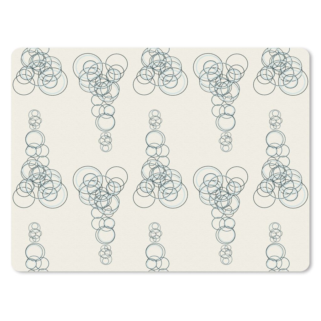 MuchoWow Mauspad Mousepad Kreis - Muster - Abstrakt 40x30 cm - Mousepads - Maus Mat - Pad - Mausunterlage - Anti Rutsch