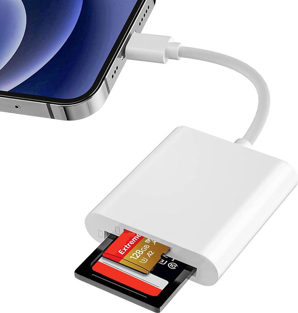 Čtečka Sd karet Iphone, Čtečka Sd karet 2-v-1 se slotem Obrázek produktu 