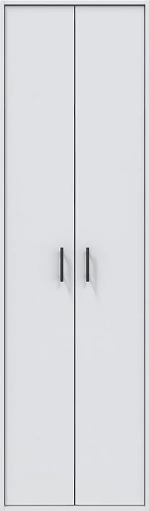 Armoire polyvalente Strevi pour optimiser l'espace meuble blanc compact - 6