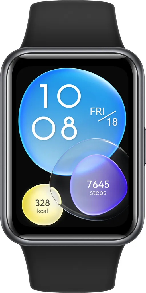 Montre Connectée Huawei Watch Fit 2 Noir avec Bracelet Sport en Silicone
