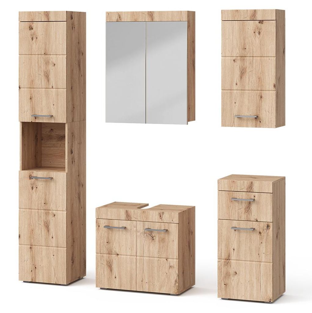 Badmöbel-Set Vicco Luna Eiche Wotan 5 Teile, Model 36778 Produktbild 
