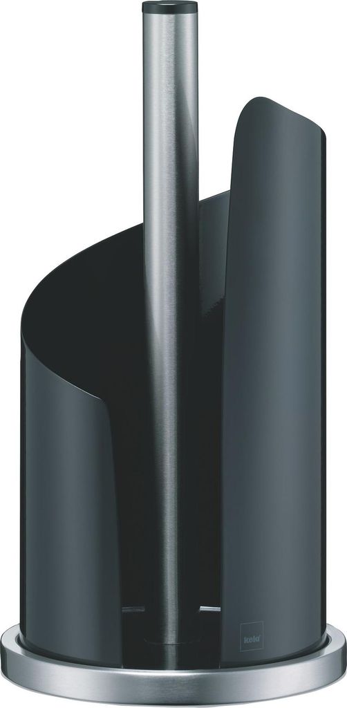 Kela Küchenrollenhalter Stella Metall schwarz 33cmh 15cmØ, Produktbild 