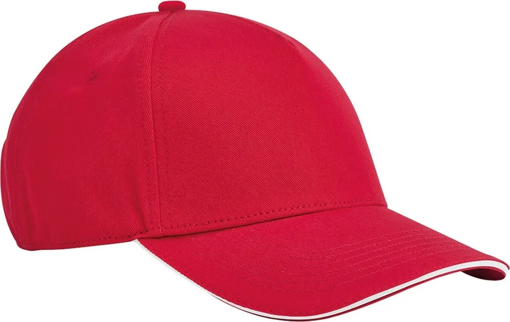 Cappello da Lavoro Beechfield PC6994 Rosso Bianco - Alta Qualità