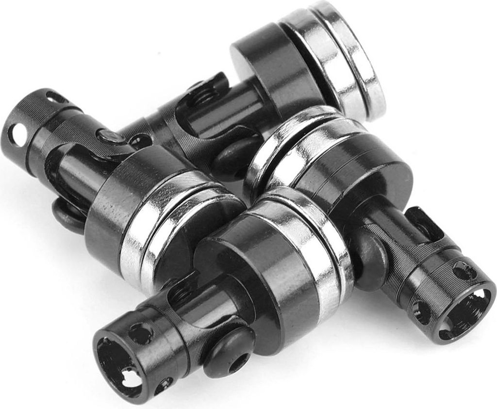 4PCS Aluminium Magnetic Stealth Invisible Body Post Mount für SCX10 4WD 1:10 RC Car Schwarz