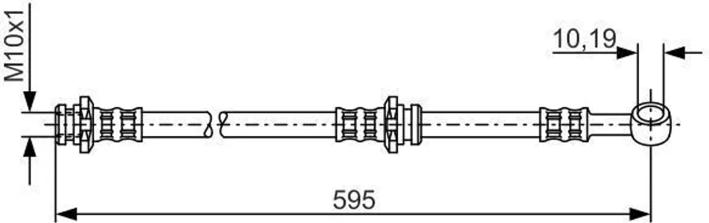 Tuyau de frein BOSCH haute pression OE 46210 2F206 Primera (P11)