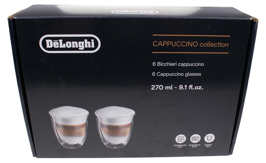 Delonghi - Geschenkset 6 Cappuccino-Gläser Dlsc301 - 5513284441
