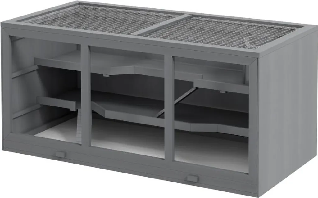 Fortuna Lai Cage pour hamsters nains en bois, habitat rongeurs 115cm