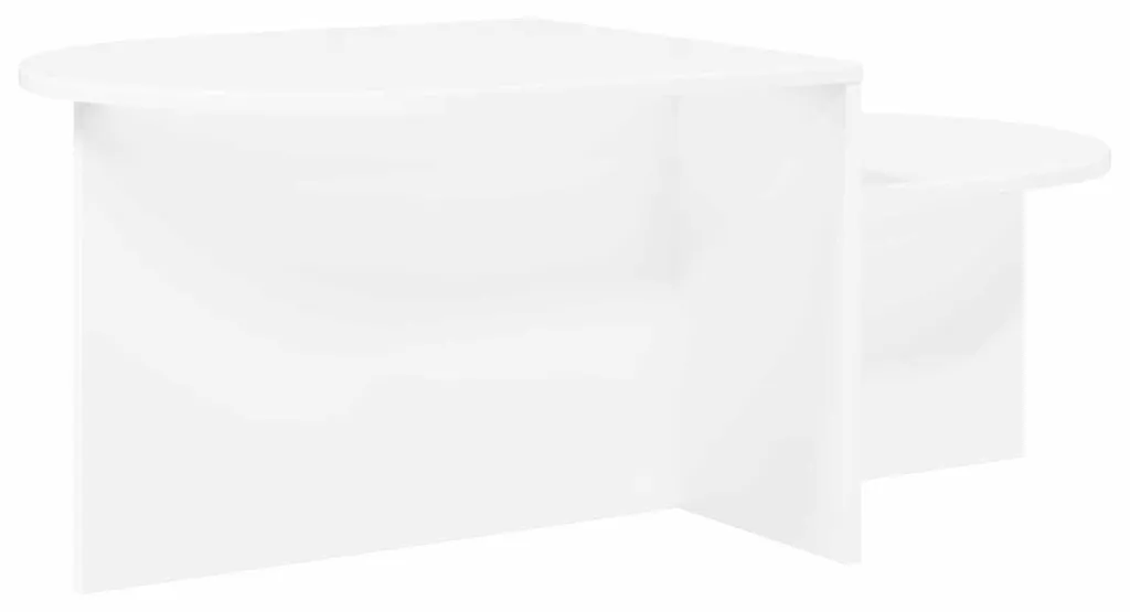 Table basse de salon blanche 100 cm idéale pour petit espace et studio - 7