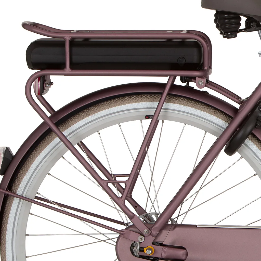 Porte-bagages arrière Cortina E-U4 Bafang Spicy Silver Matt d'origine