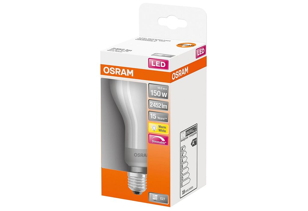 Led Standard Verre Dépoli Variable 18w E27 Chaud Boite 1 - Image du produit 