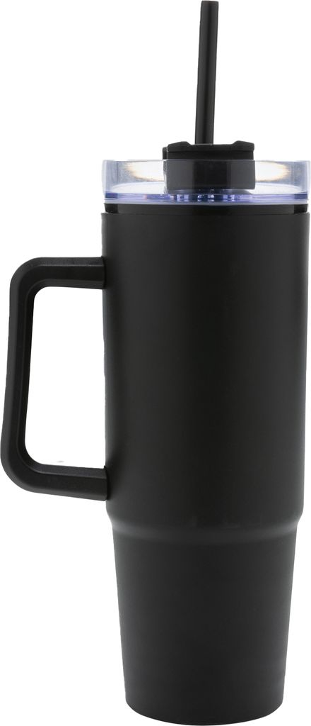 XD Collection - Trinkbecher "Tana", Griff, Kunststoff, 900ml XD599 (Einheitsgröße) (Schwarz)