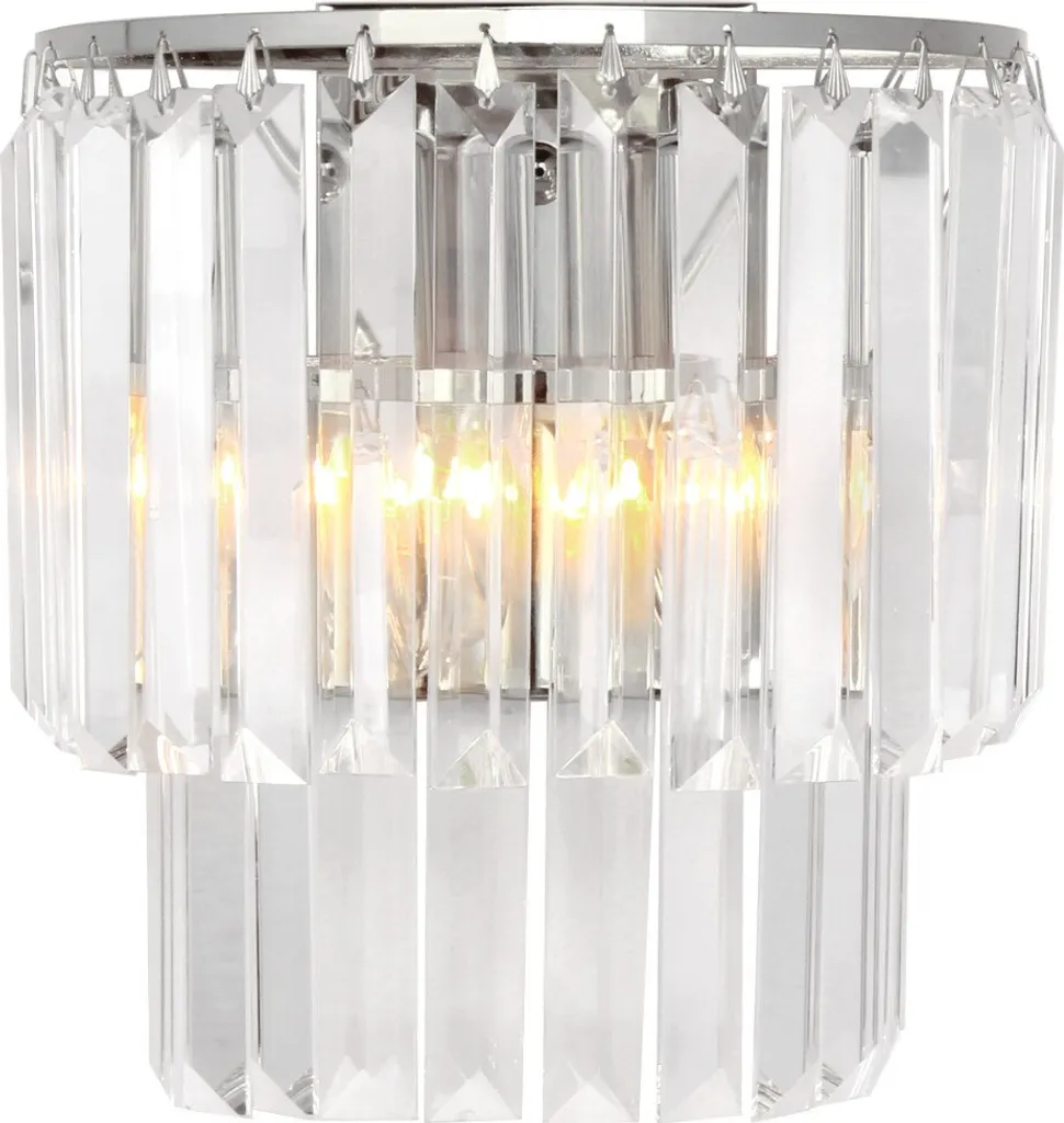 Applique murale AMEDEO cristal : illuminez vos murs sombres avec style