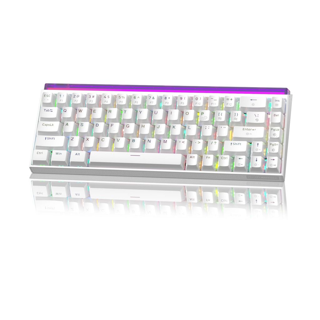 65% Tastatur mit Hall-Effekt-Switches, 3 Mode, Hot-Swap, RGB-Lichtleiste,6000-mAh,Neue Magnet-Schalter, PBT Keycaps,68 Tasten,für Windows & Mac