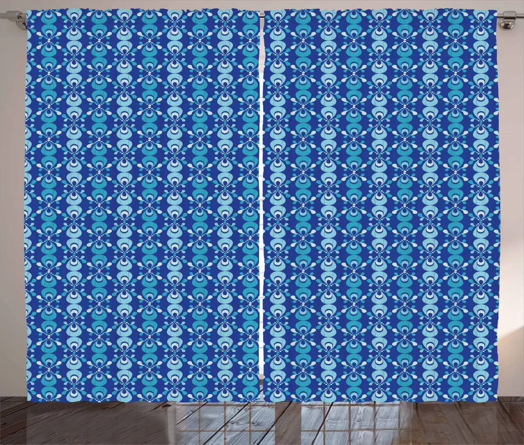 Offerta Tende ABAKUHAUS 280x245 cm Boho Ikat Turchese