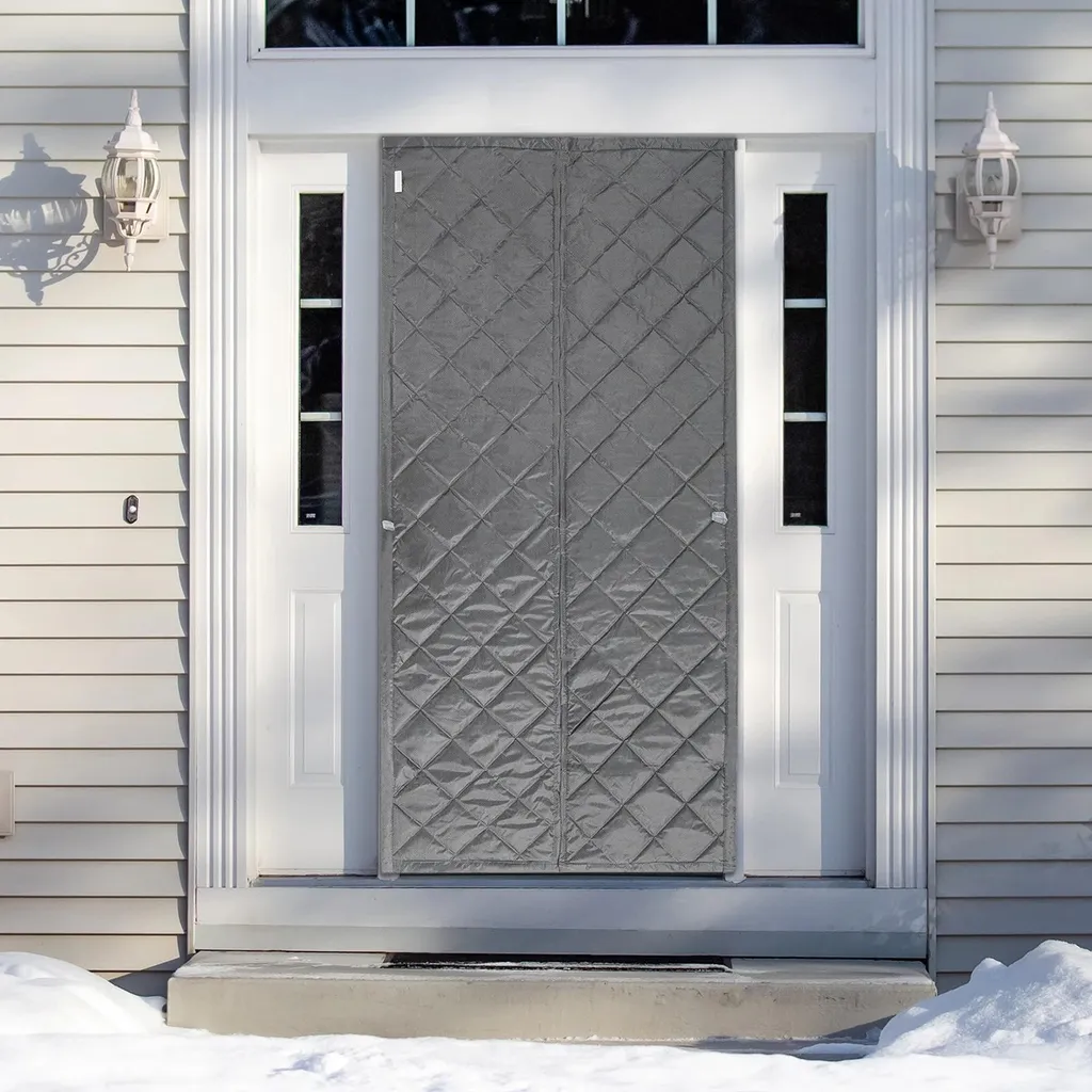 Tenda Magnetica Isolante Porte 100x210 cm | Paraspifferi Termico Grigio