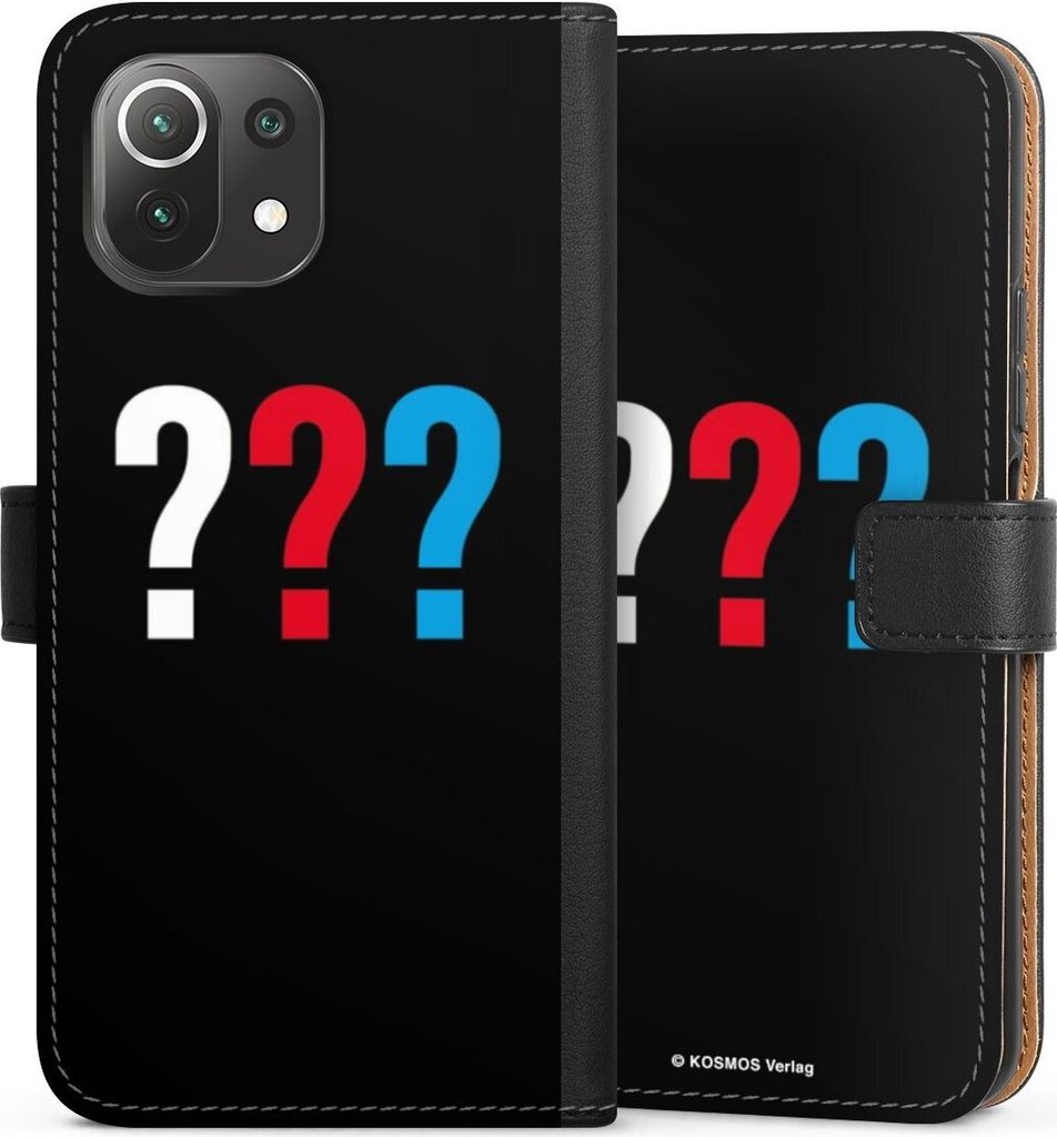 DeinDesign Klapphülle für Xiaomi Mi 11 Lite 5G NE Handytasche Lederhülle Tasche Logo Offizielles Lizenzprodukt Die drei ???