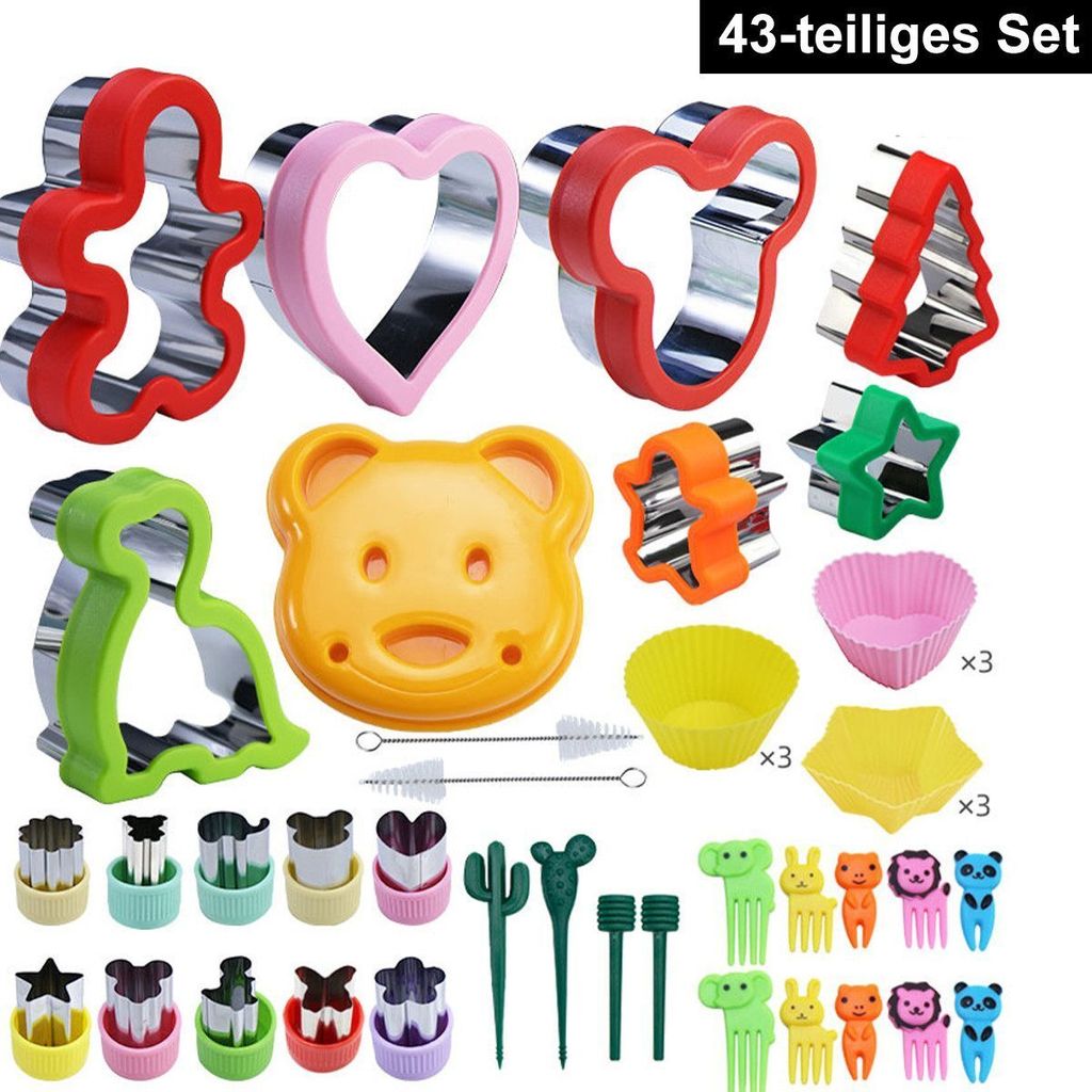 Ausstechform Ausstechformen Set, Brotausstechformen,Edelstahl,43 Stück