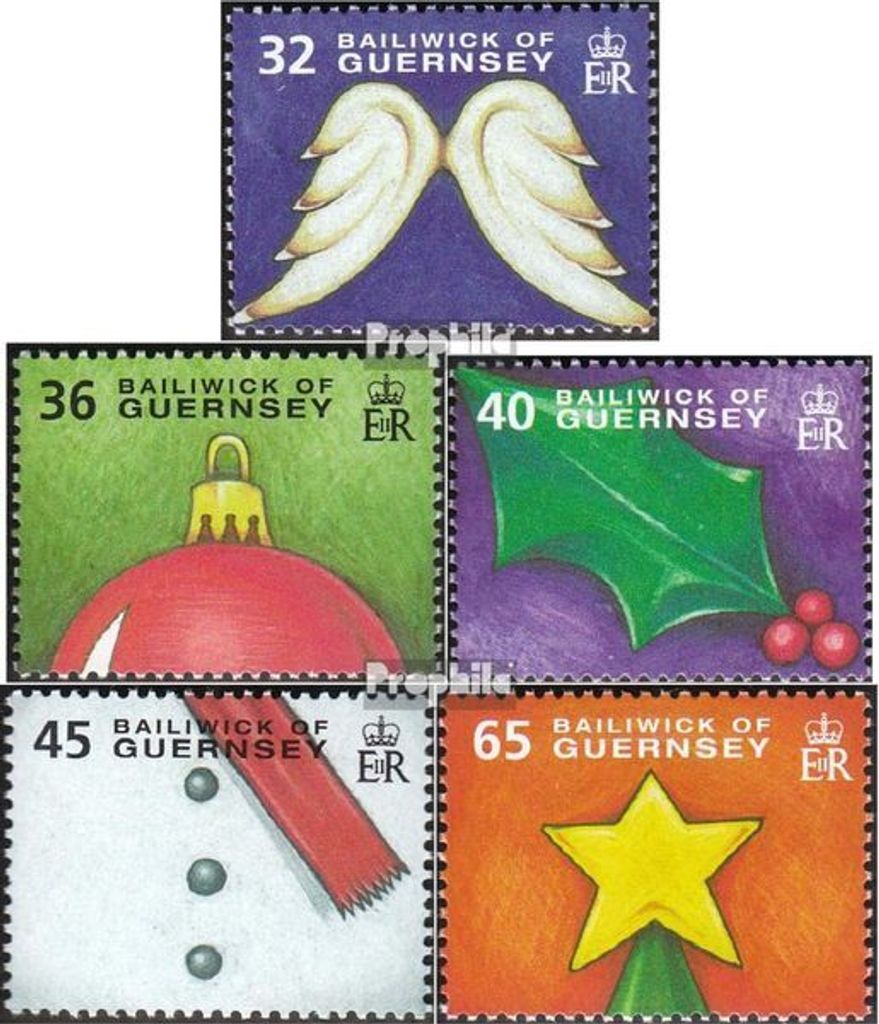 Briefmarken GB - Guernsey 2004 Mi 1023-1027 Fünferstreifen, Produktbild 