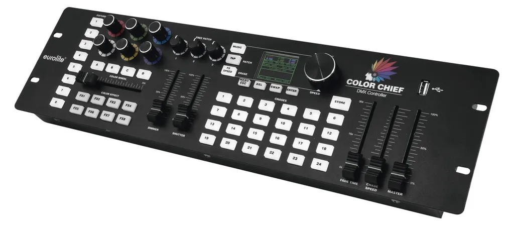 Eurolite DMX-Lichtpult 70064575 : Console DMX LED compacte et précise - 7
