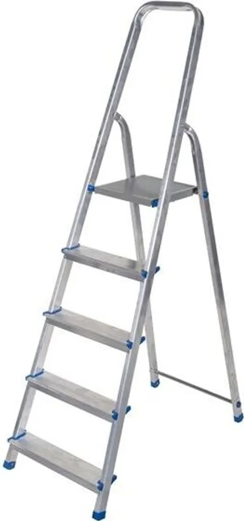 Scala Pieghevole 5 Gradini Alluminio | Top per Bricolage e Fai da Te