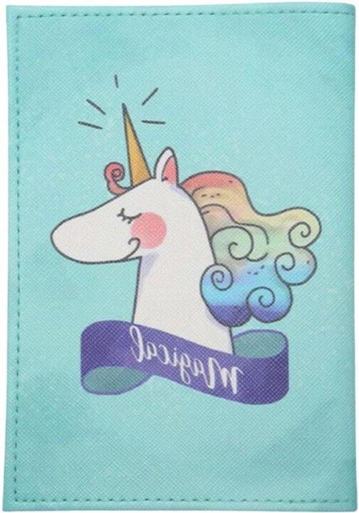 Reispass-Case - Reisedokumente Schutz - 5 Designs - 14 cm x 10 cm - Türkis