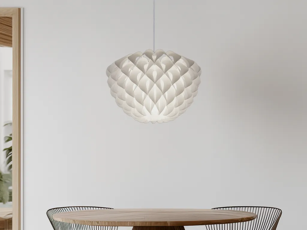 Lampadario Sospeso TILIA Bianco 40cm | Illuminazione Design Living