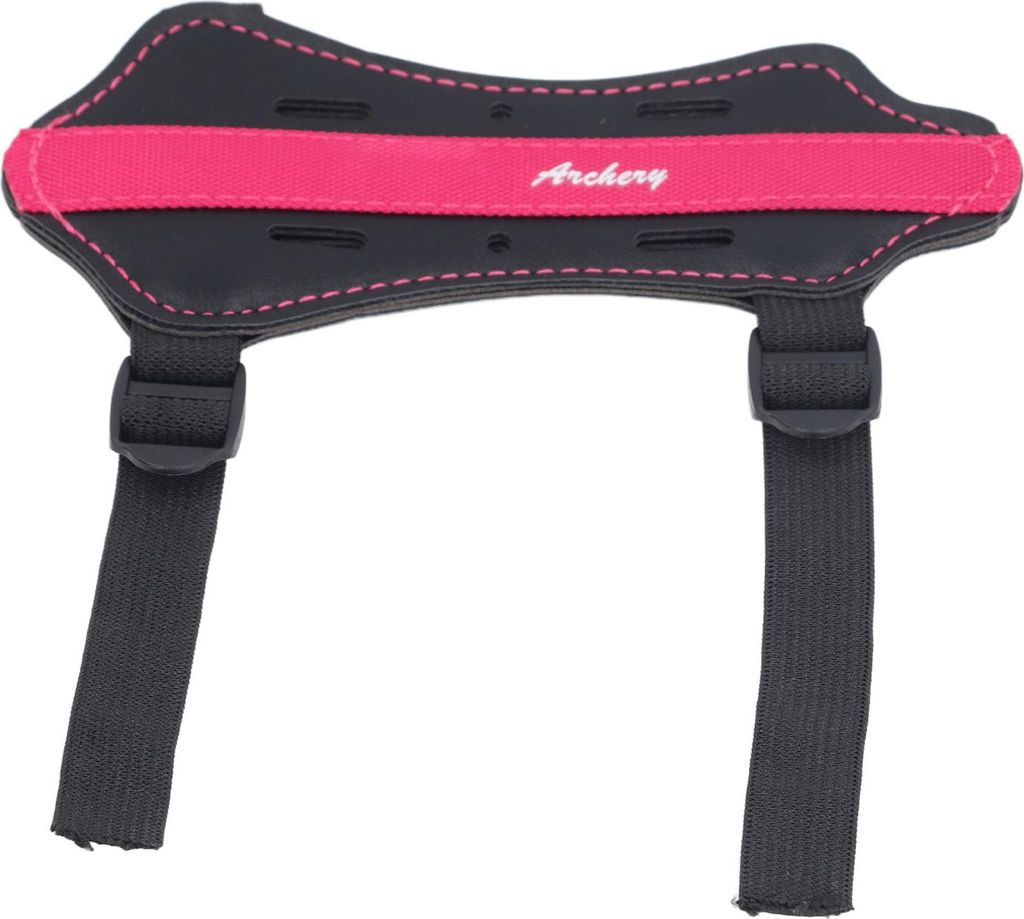 Kinder Bogenschießen Armschutz Kunstleder Verstellbar verdickte atmungsaktive Schießpraxis Bug Unterarm Protektor für Wiederholungsjagd rosa
