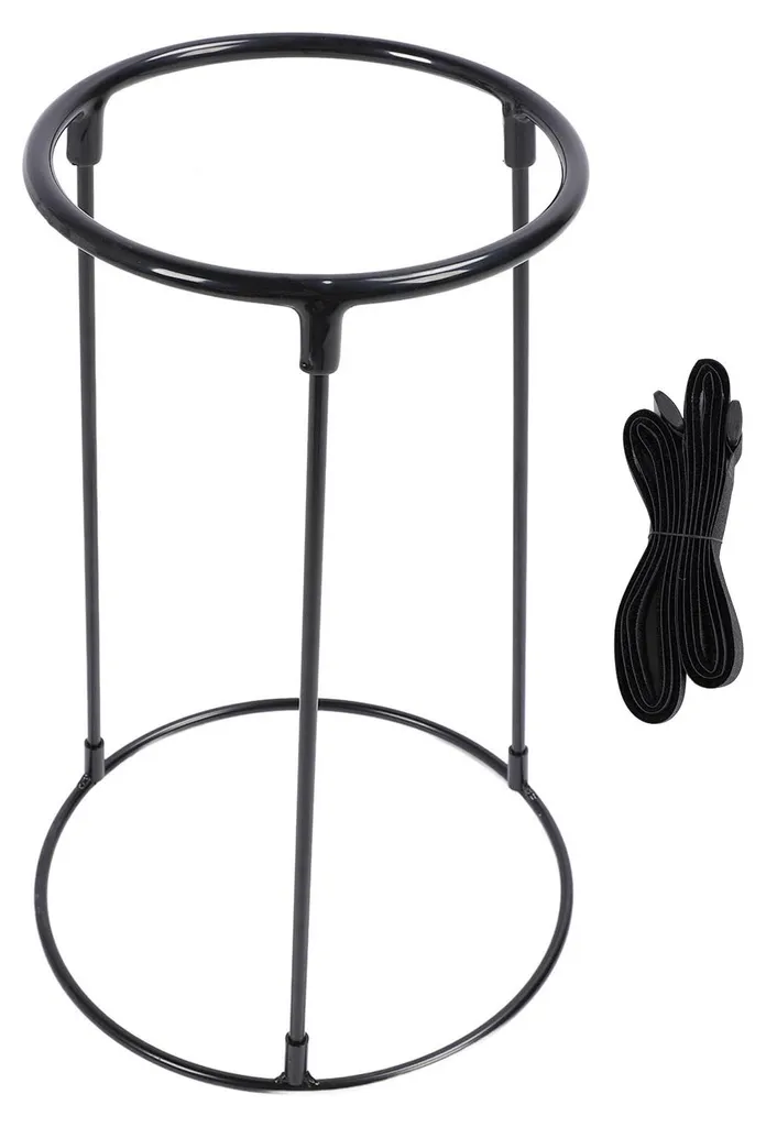 Support djembé de voyage pour maison et commerce, acier noir portable