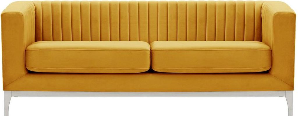 Dreisitzer-Sofa Slender Wood-Velluto 8-white