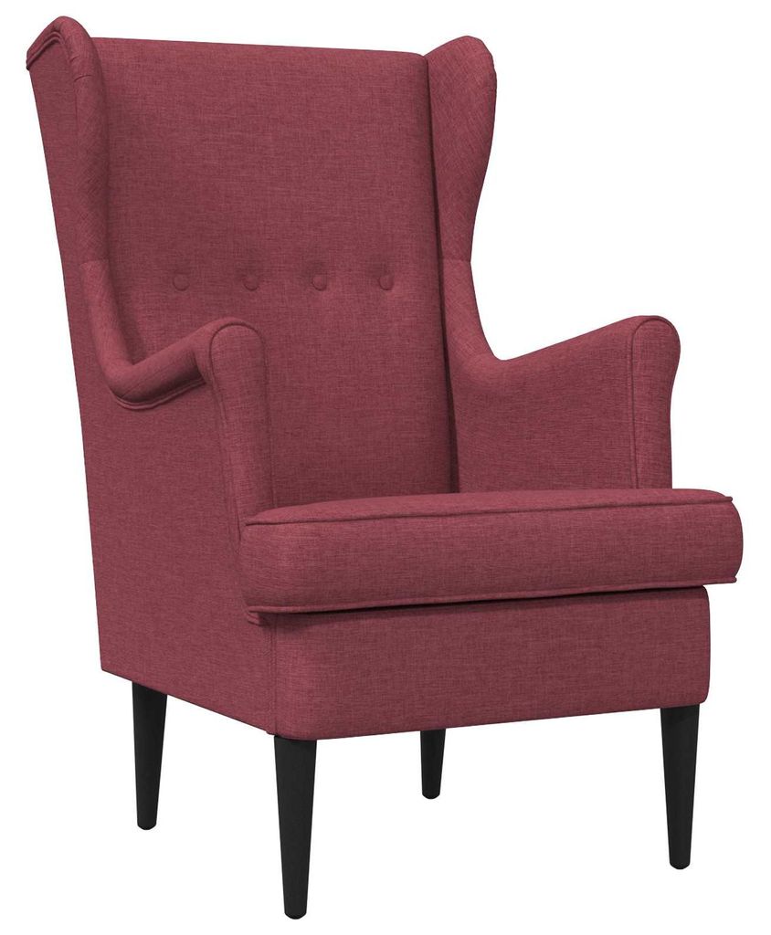 Sessel Weinrot Stoff - Fernseh- & Relaxsessel DE1286