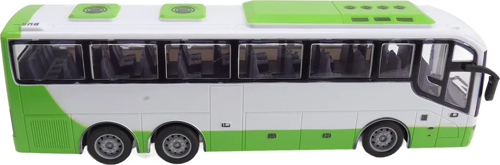Bus télécommandé 1/30 vert et blanc - Modèle réduit RC haute précision - 3