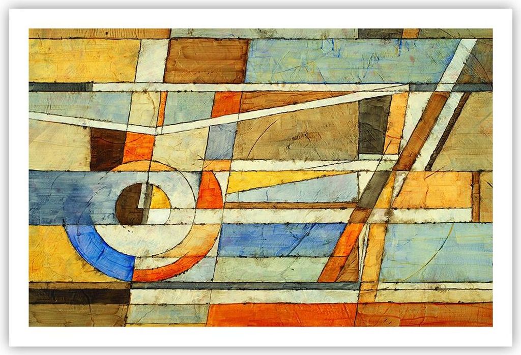 Poster - Poster ohne Rahmen - Abstraktion modern - 91,5x61 cm - Wand Bild - Wanddeko - Wandbilder - Kunstposter - Wandposter - Bilder - Kunstdruck ...