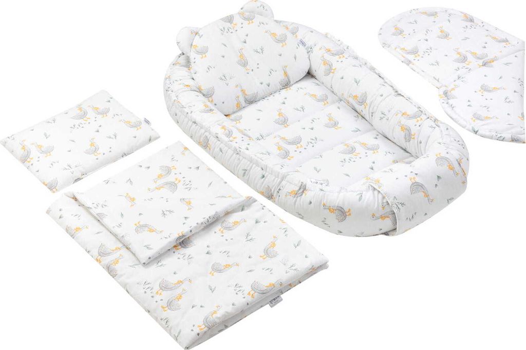 JUKKI Baby Nestchen 5tlg BAUMWOLLE SET für Neugeborene Produktbild 2