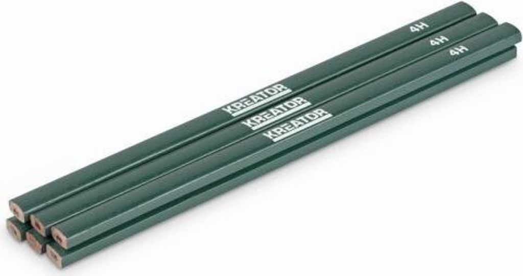 Kreator Bleistifte Steinmetzbleistifte Grahphitstift 6 Stück 245 mm - Holz - Steinmetzbleistifte 6 Stück