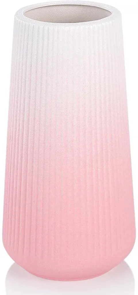 Vase en céramique rose robuste - Ne raye pas les meubles, fait main
