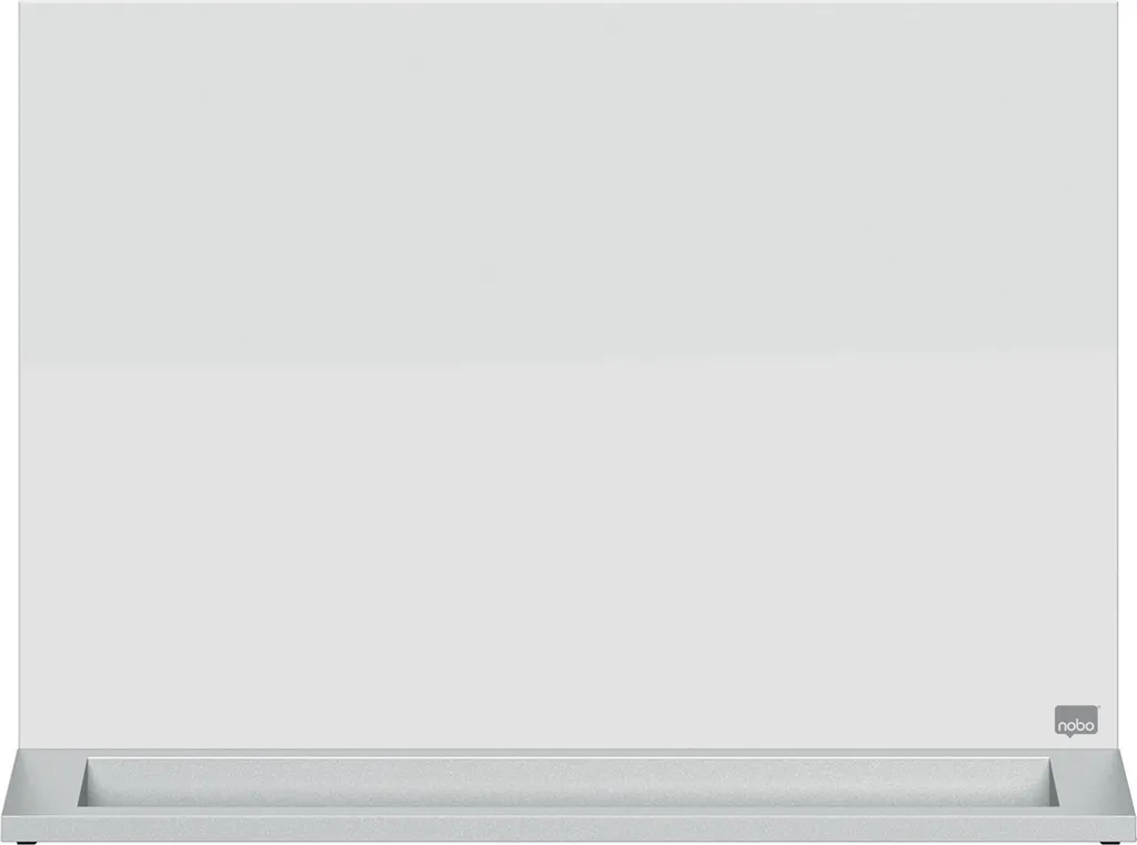 Tableau mémo en verre blanc design Nobo Diamond pour bureau 58,4 cm