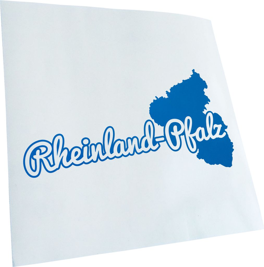 Kiwistar - Autoaufkleber - Rheinland-Pfälzer Herkunft - Blau - 40x20cm - Aufkleber für Auto, Laptop, Fahrrad, LKW, Motorrad mehrfarbig JDM Decal ...