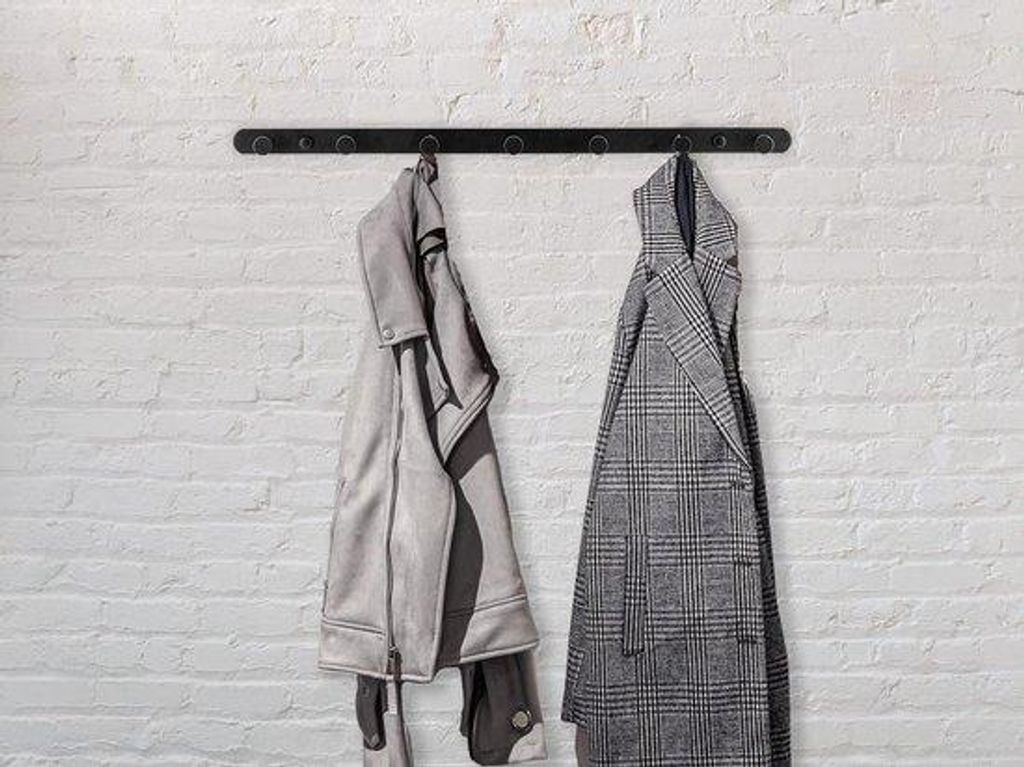 Kleiderstange, mobiler Kleiderständer, für Kleidung, Jacken, Hüte, Taschen