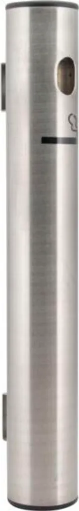 Cendrier extérieur mural robuste en inox argent pour zones fumeurs