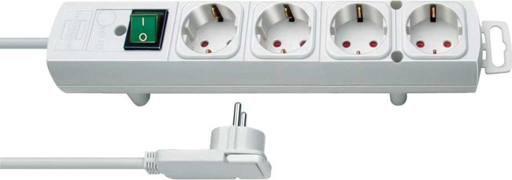 Brennenstuhl Steckdosenl. Comfort-Line  4x 2m Flachstecker Produktbild 