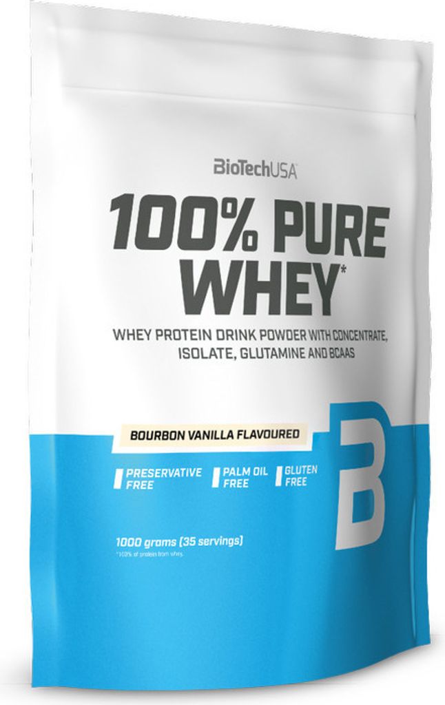 BioTech USA 100 % PURE WHEY – 1000 g Bourbon Vanilla Produktbild 