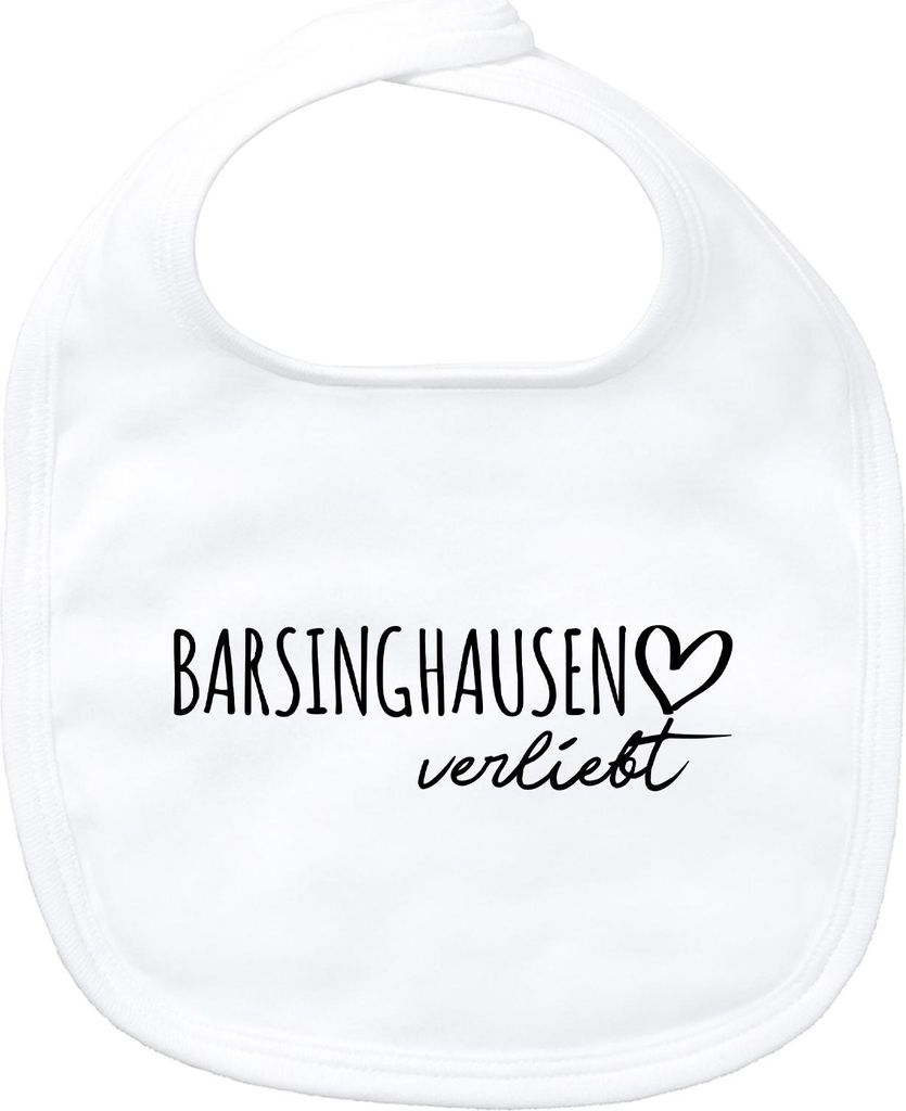 Huuraa Baby Lätzchen Barsinghausen verliebt White Klettverschluss Baumwolle Latz Geschenkidee