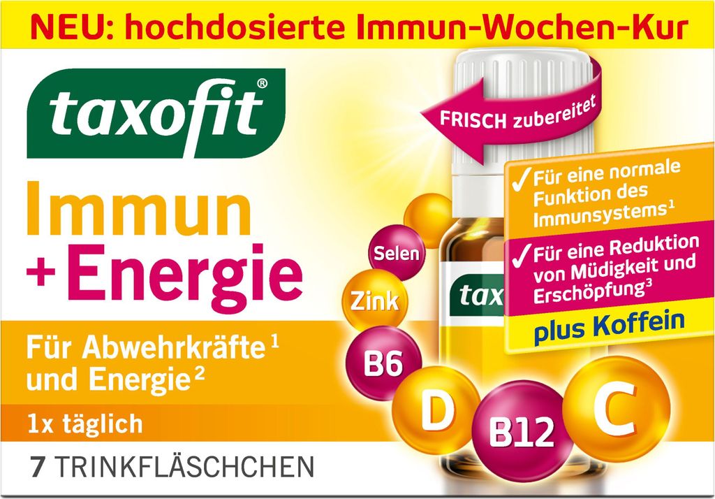 taxofit Immun + Energie 7 Trinkfläschchen