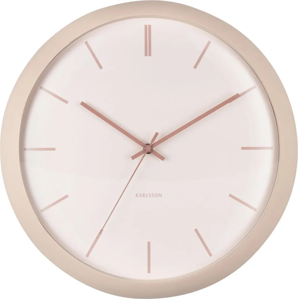 Horloge Murale Silencieuse Karlsson Nirvana Globe Sable Finition Mate - 2