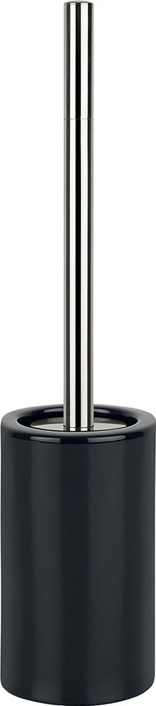 Spirella Toilettenburste im Halter Sienna - schwarz glanzend - Porzellan